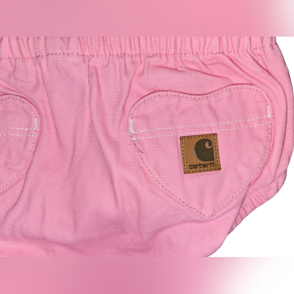 Carhartt Baby Girls Pink Bloomers w/ Heart Pockets Cowgirl NWT Sz 9M - Picture 5 of 13